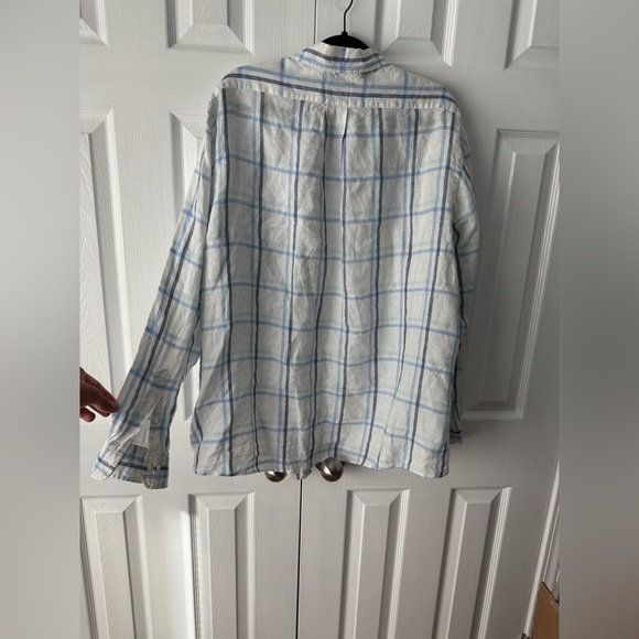Brooks Brothers White and Blue Plaid Shirt - Picture 4 of 4